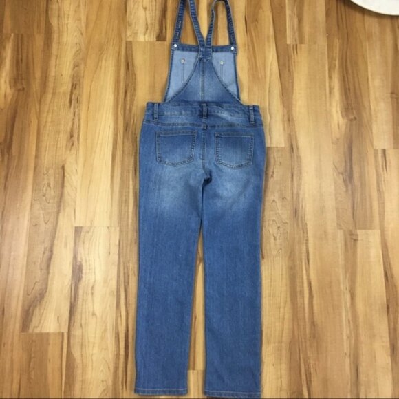 Cat & Jack girls denim overalls with adjustable straps size medium - Picture 8 of 8
